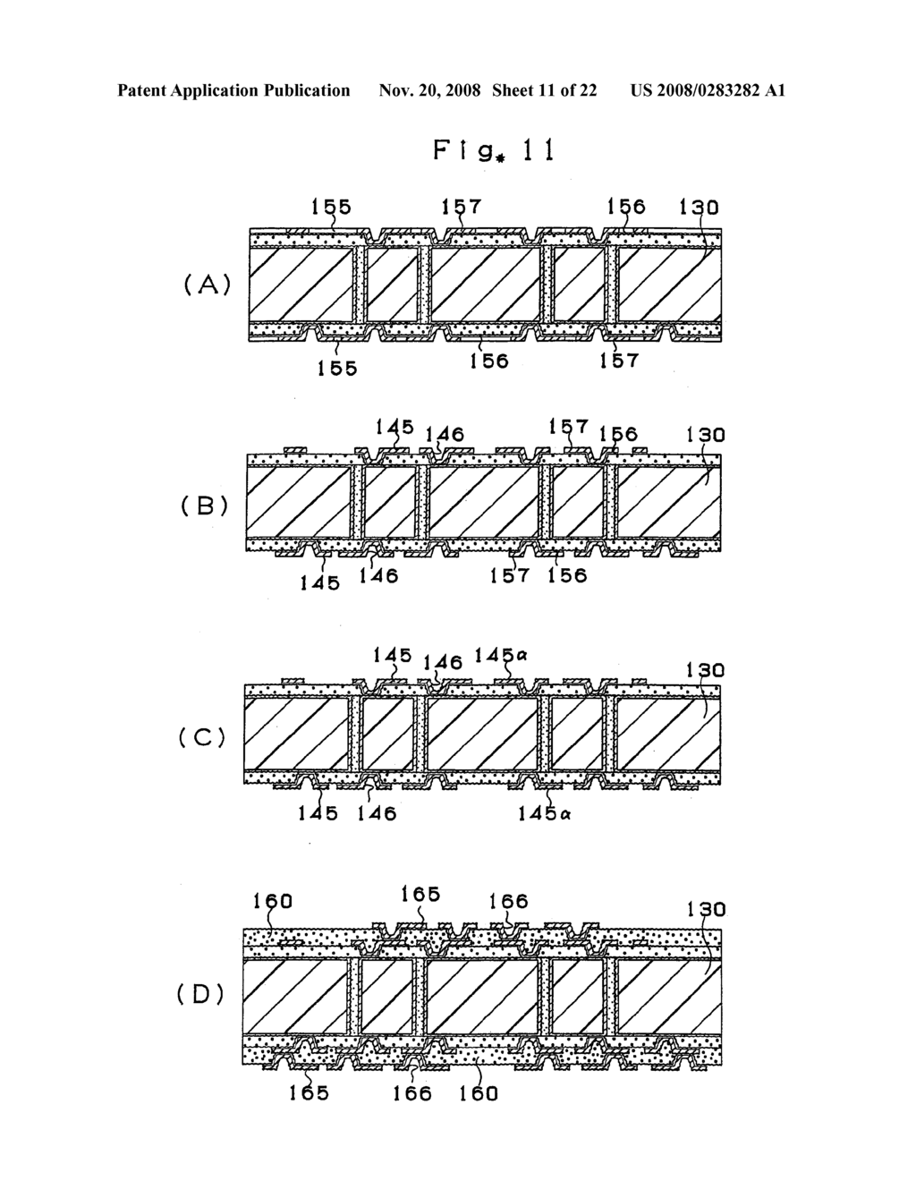 MULTI-LAYER PRINTED CIRCUIT BOARD AND METHOD OF MANUFACTURING MULTI-LAYER PRINTED CIRCUIT BOARD - diagram, schematic, and image 12