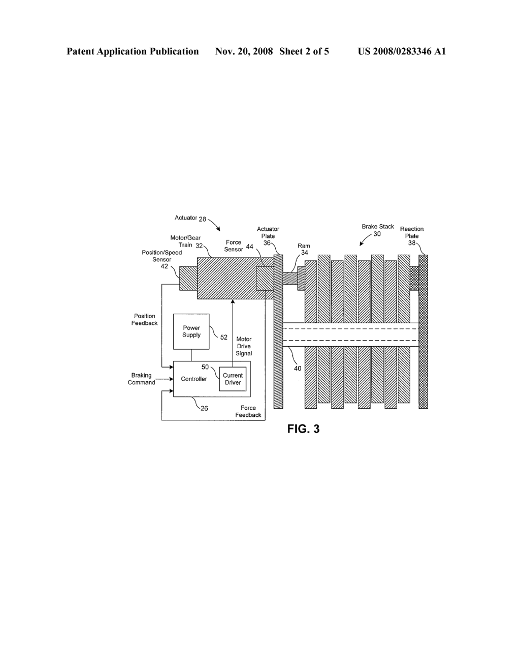 Controller for Electromechanical Braking System with Running Clearance Adjustment and Method - diagram, schematic, and image 03