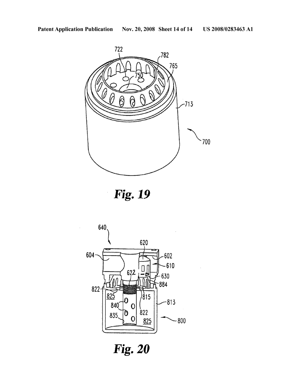 Filter with protruding member for engaging valve in head - diagram, schematic, and image 15