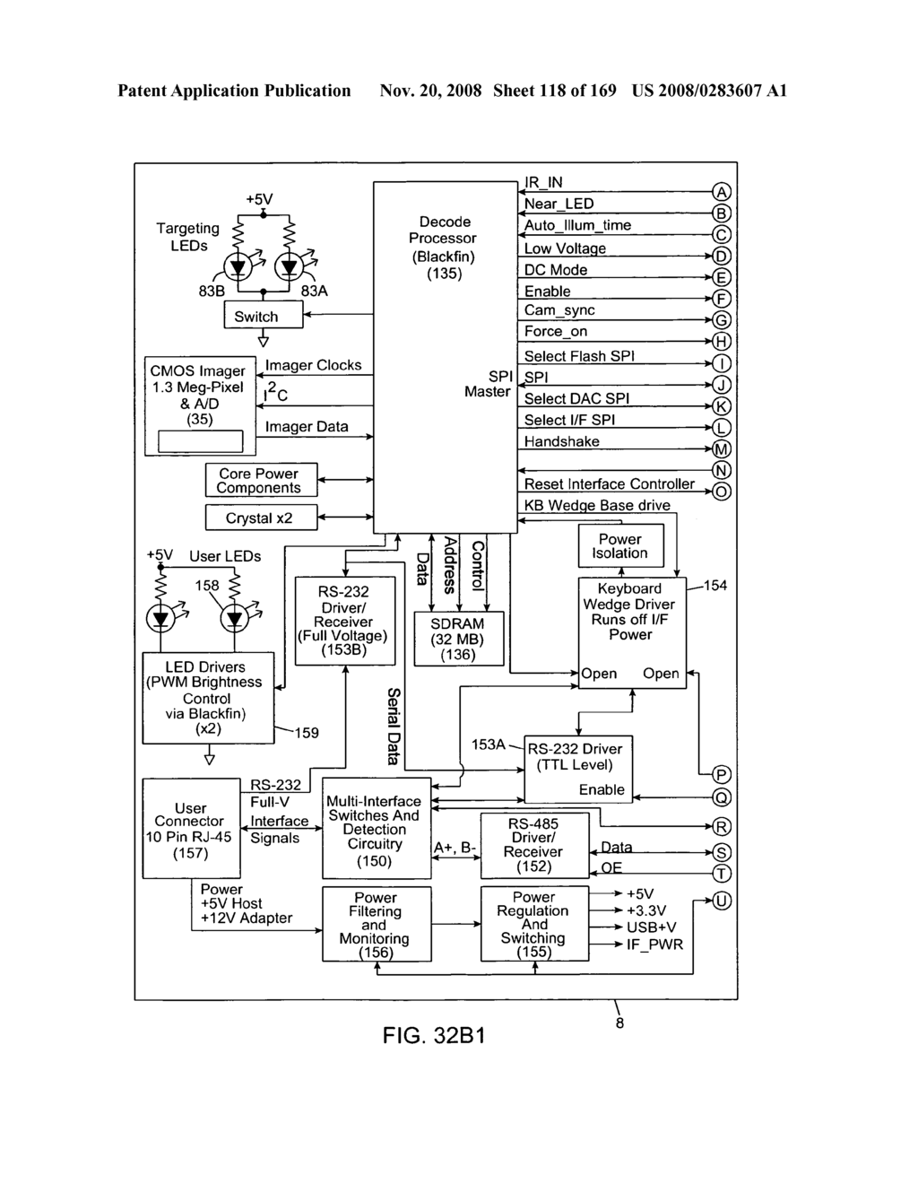 Hand-supportable digital image capture and processing system employing visible targeting illumination beam projected from an array of visible light sources on the rear surface of a printed circuit (PC) board having a light transmission aperture, and reflected off multiple folding mirrors and projected through the light transmission aperture into a central portion of the field of view of said system - diagram, schematic, and image 120