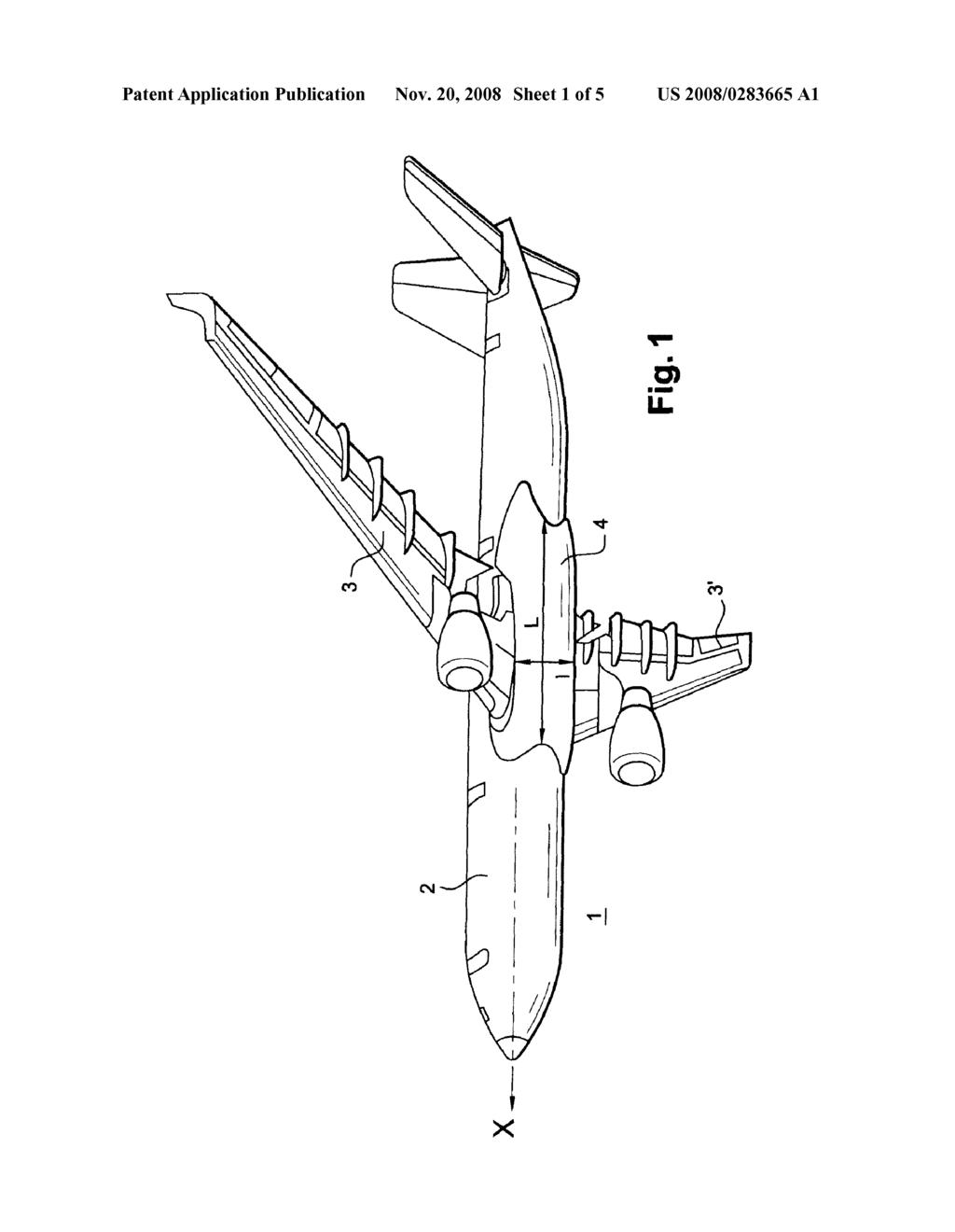 Aircraft Ventral Fairing Partition Wall and Aircraft Equipped with a Ventral Fairing - diagram, schematic, and image 02