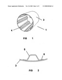 Composite material structure for aircraft fuselage and process for manufacturing it diagram and image