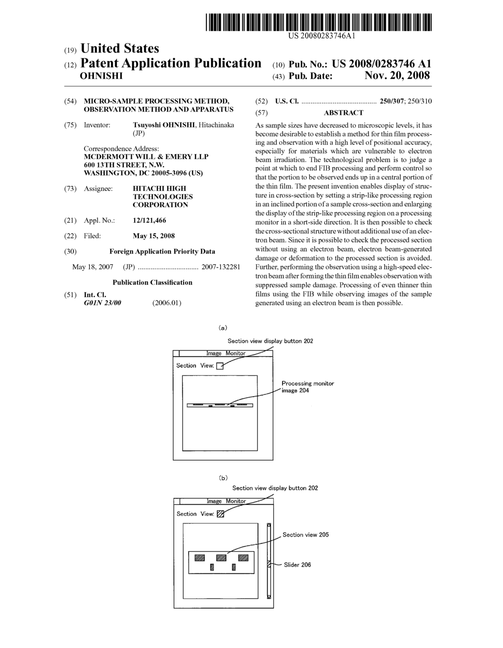 MICRO-SAMPLE PROCESSING METHOD, OBSERVATION METHOD AND APPARATUS - diagram, schematic, and image 01