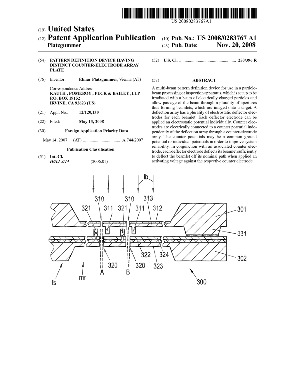 PATTERN DEFINITION DEVICE HAVING DISTINCT COUNTER-ELECTRODE ARRAY PLATE - diagram, schematic, and image 01