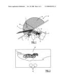 Camera arrangement for a motor vehicle diagram and image