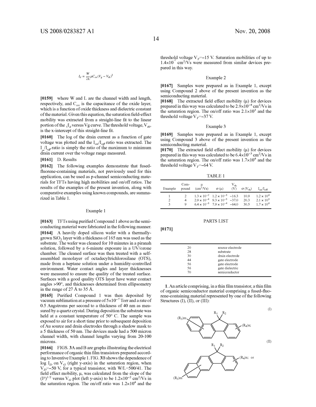 FUSED-FLUORENE-CONTAINING MATERIALS AS SEMICONDUCTOR MATERIALS FOR THIN FILM TRANSISTORS - diagram, schematic, and image 17