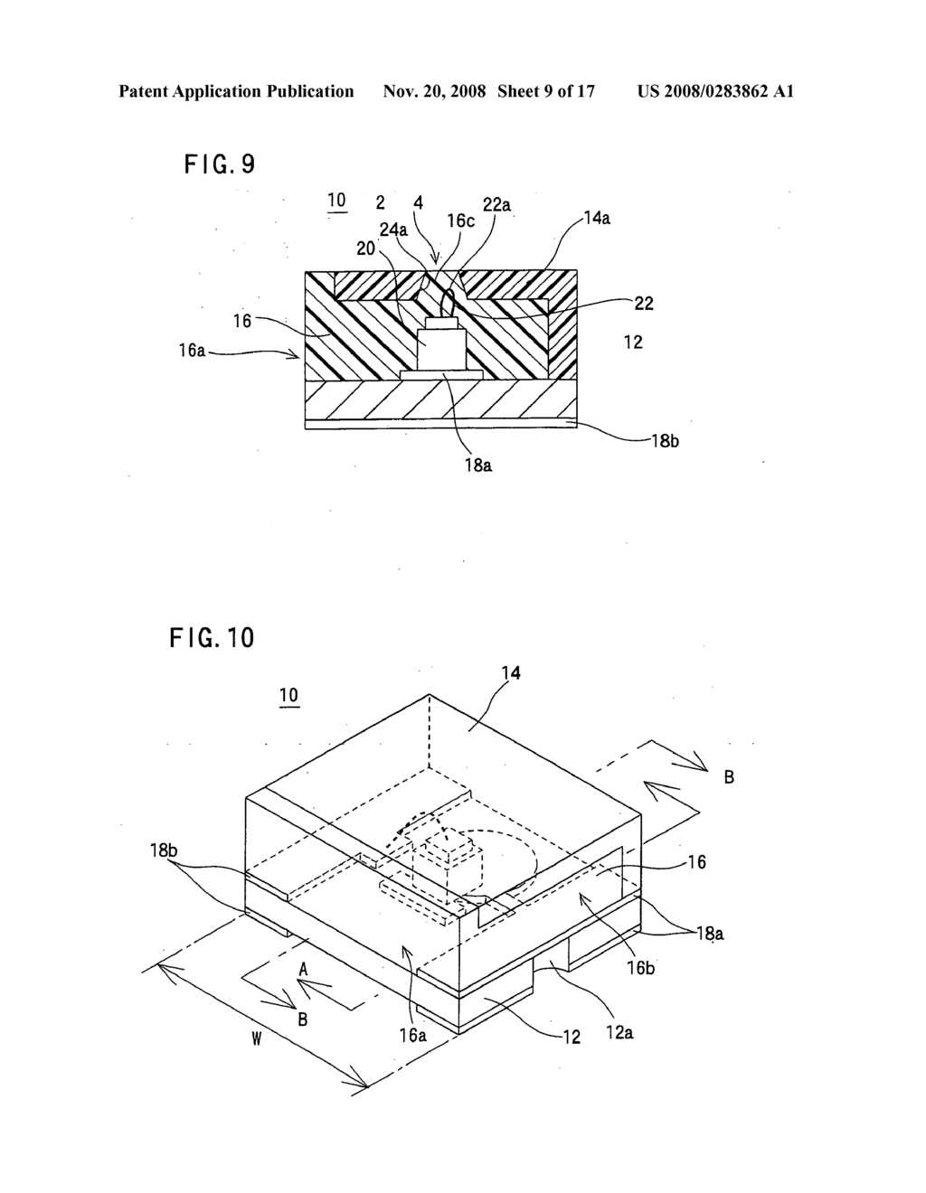 Side-emission type semiconductor light-emitting device and manufacturing method thereof - diagram, schematic, and image 10