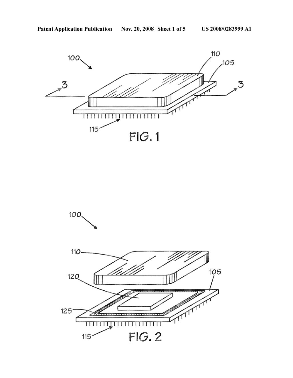 Chip Package with Pin Stabilization Layer - diagram, schematic, and image 02