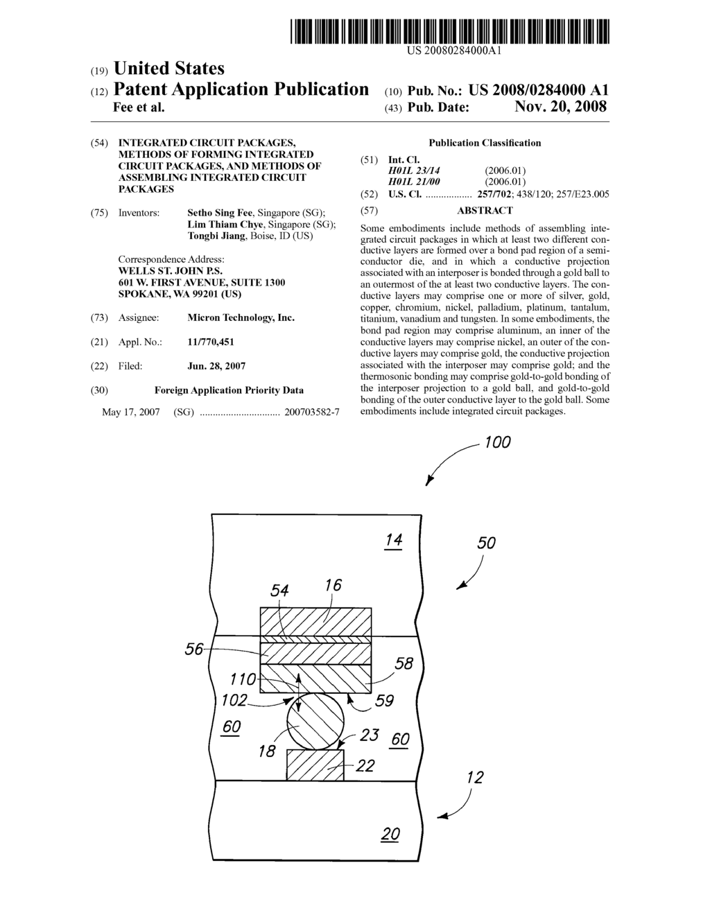 Integrated Circuit Packages, Methods of Forming Integrated Circuit Packages, And Methods of Assembling Integrated Circuit Packages - diagram, schematic, and image 01