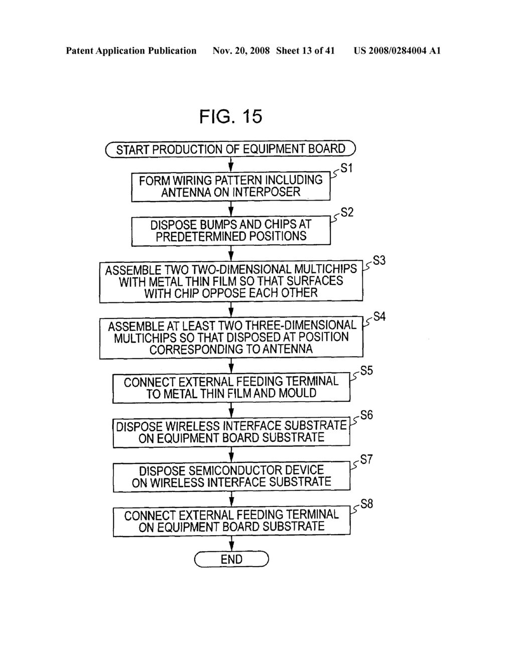 SEMICONDUCTOR DEVICE, SUBSTRATE, EQUIPMENT BOARD, METHOD FOR PRODUCING SEMICONDUCTOR DEVICE, AND SEMICONDUCTOR CHIP FOR COMMUNICATION - diagram, schematic, and image 14