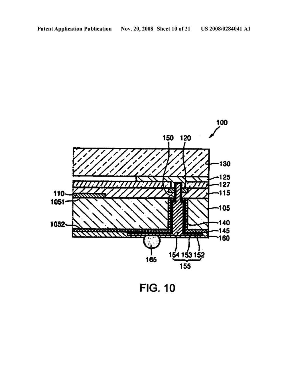 SEMICONDUCTOR PACKAGE WITH THROUGH SILICON VIA AND RELATED METHOD OF FABRICATION - diagram, schematic, and image 11