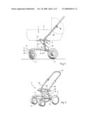 Collapsible Frame for a Pushchair diagram and image