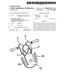 Device for fixing a door or flap diagram and image