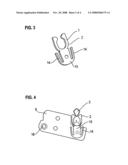 Device for fixing a door or flap diagram and image