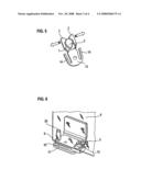 Device for fixing a door or flap diagram and image