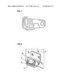 Device for fixing a door or flap diagram and image