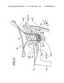 Chair and the Structure for Stretching a Mesh Over an Element of the Chair diagram and image