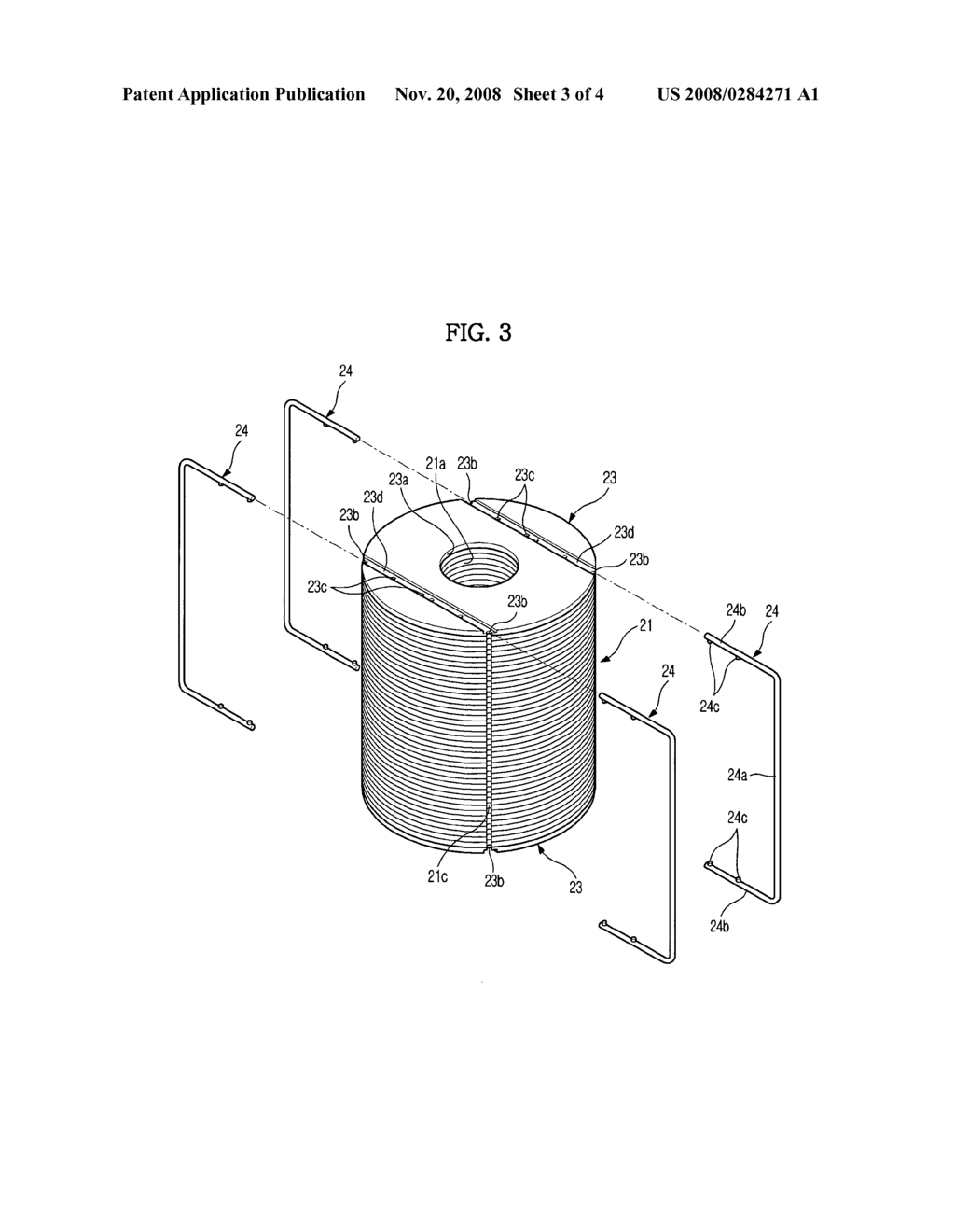 Motor having rivetless rotor core - diagram, schematic, and image 04