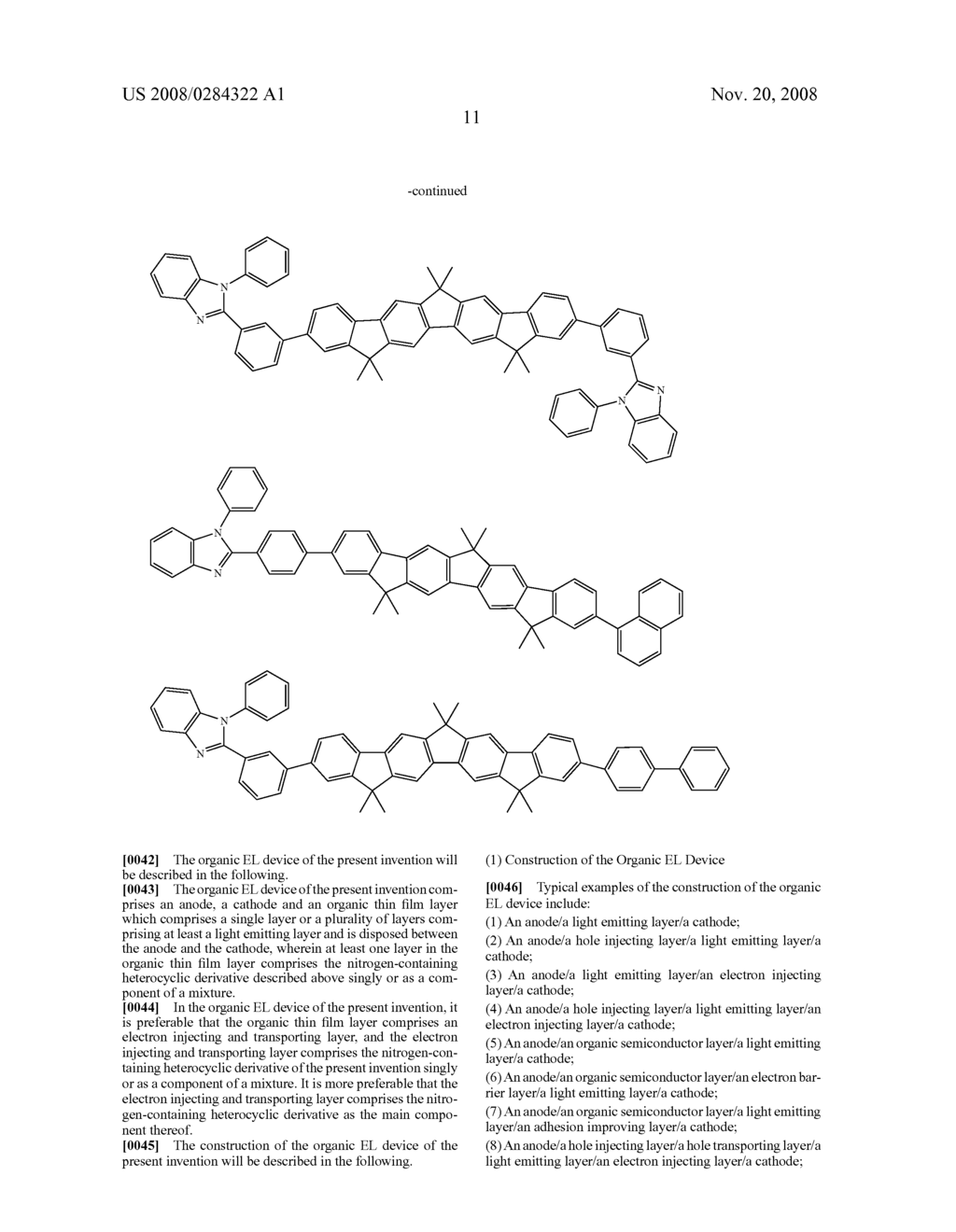 Nitrogenous Heterocyclic Derivative and Organic Electroluminescence Device Making Use of the Same - diagram, schematic, and image 12