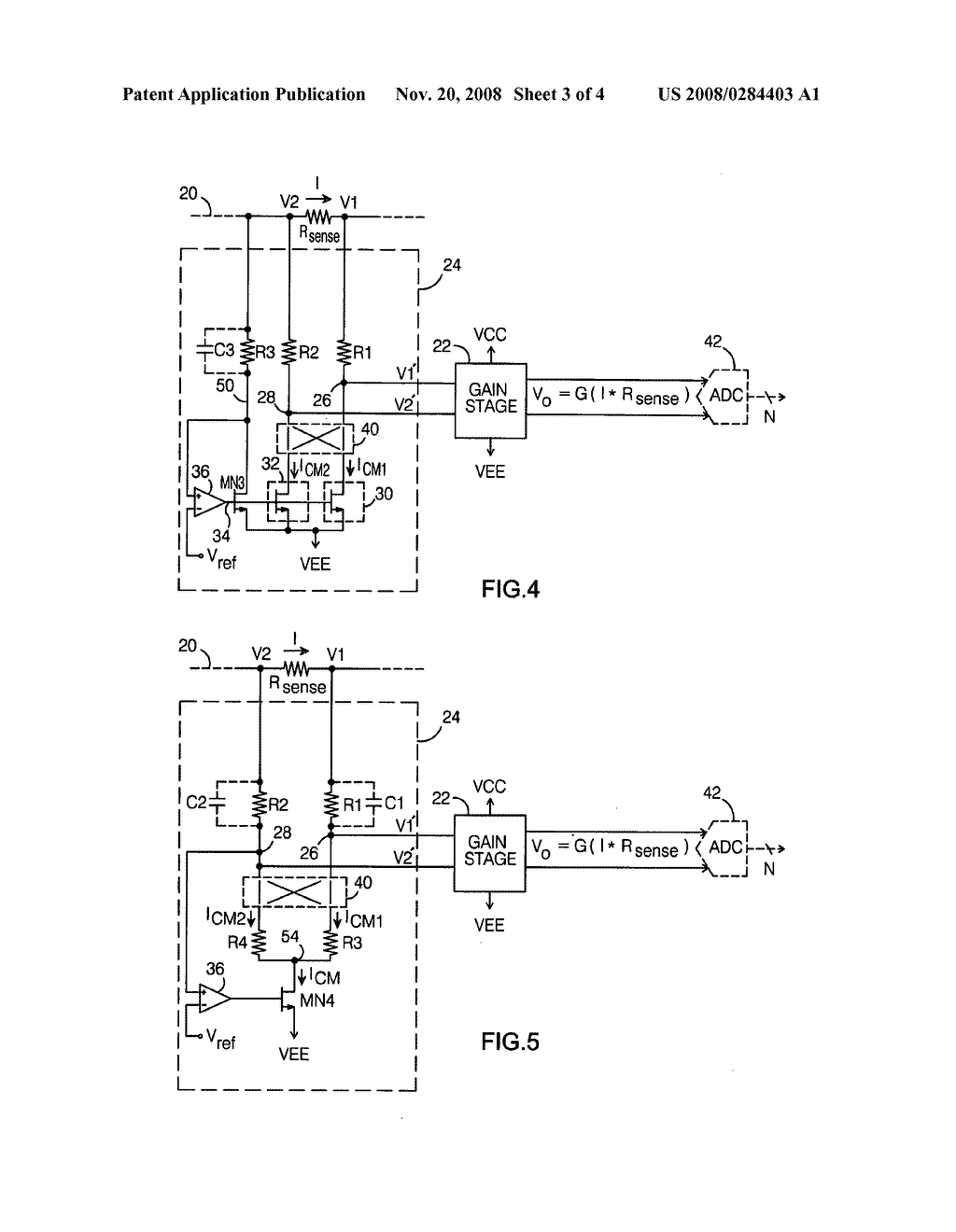 High-side current sense circuit with common-mode voltage reduction - diagram, schematic, and image 04