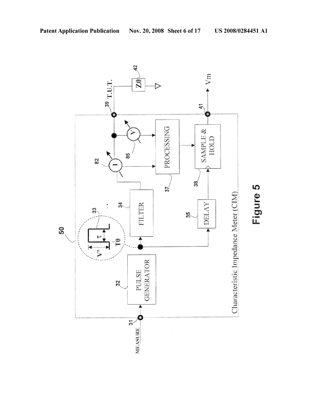 Device, method and system for estimating the termination to a wired transmission-line based on determination of characteristic impedance - diagram, schematic, and image 07