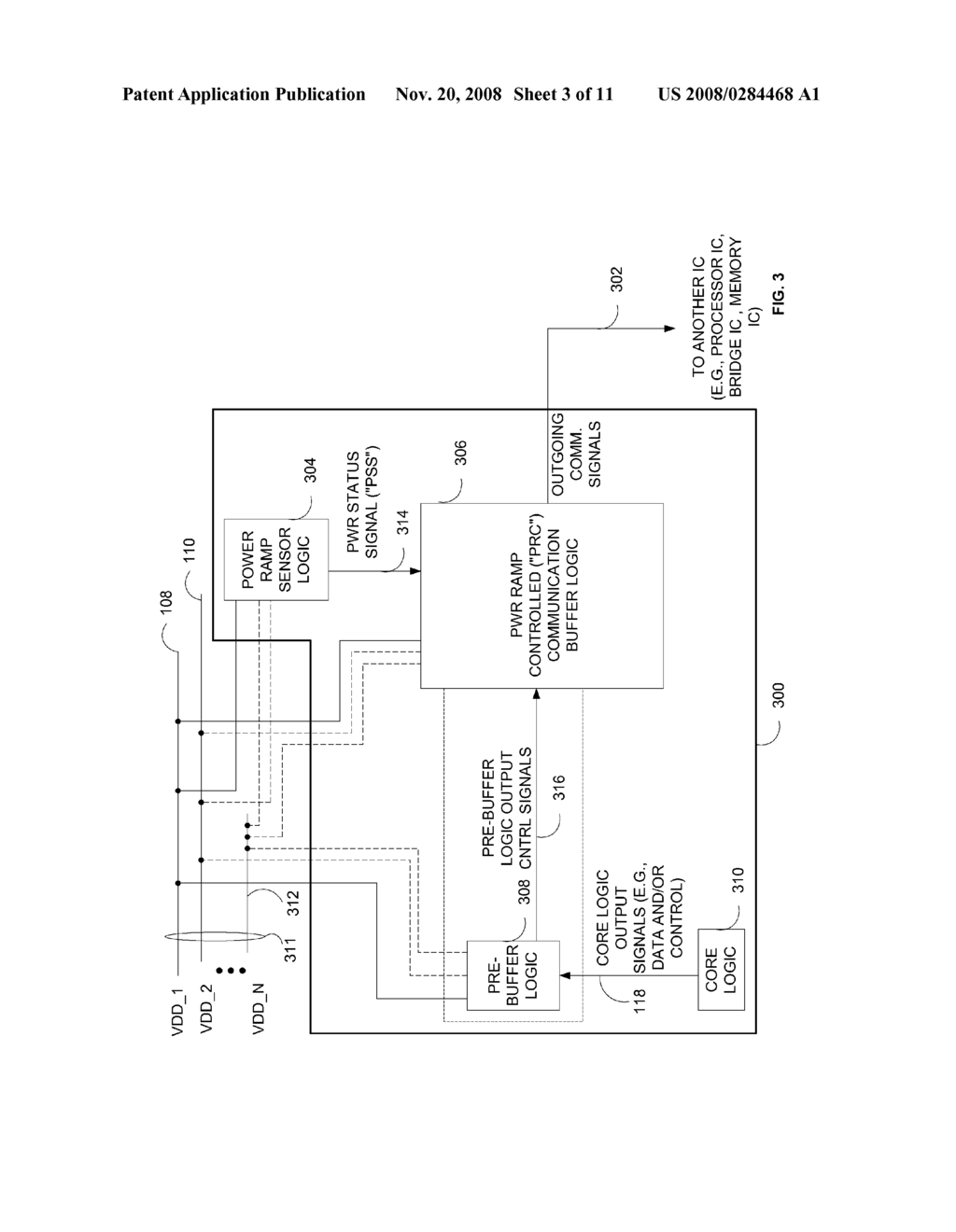 METHOD AND APPARATUS FOR CONTROLLING A COMMUNICATION SIGNAL BY MONITORING ONE OR MORE VOLTAGE SOURCES - diagram, schematic, and image 04