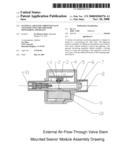 External Air-Flow-Through Valve Stem Mounted Tire Pressure Monitoring Apparatus diagram and image