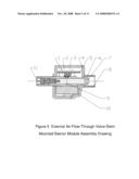 External Air-Flow-Through Valve Stem Mounted Tire Pressure Monitoring Apparatus diagram and image