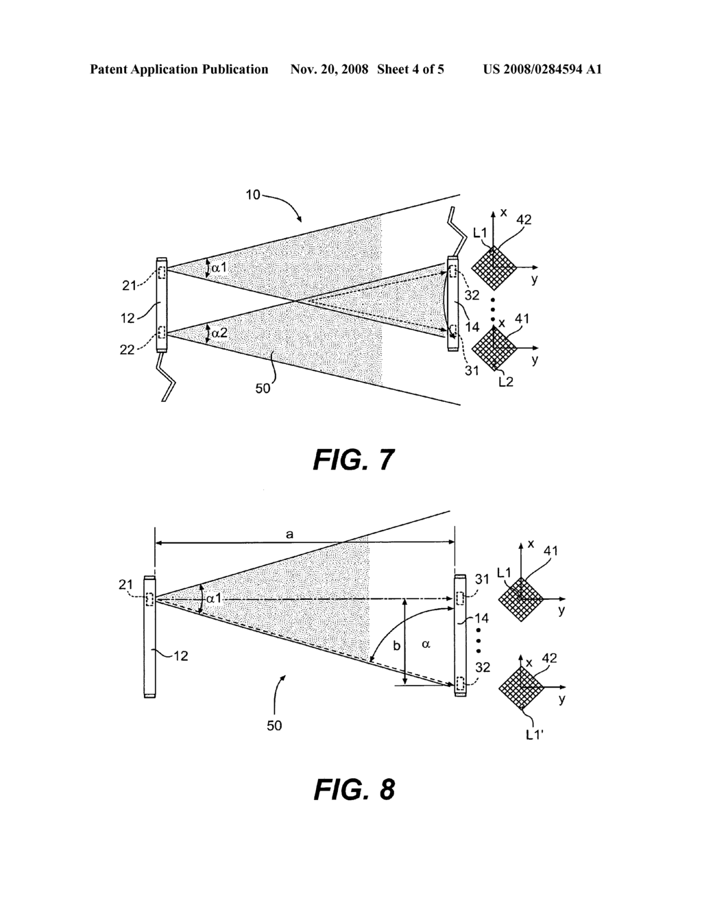 Optoelectronic sensor arrangement and process for monitoring a surveillance area - diagram, schematic, and image 05