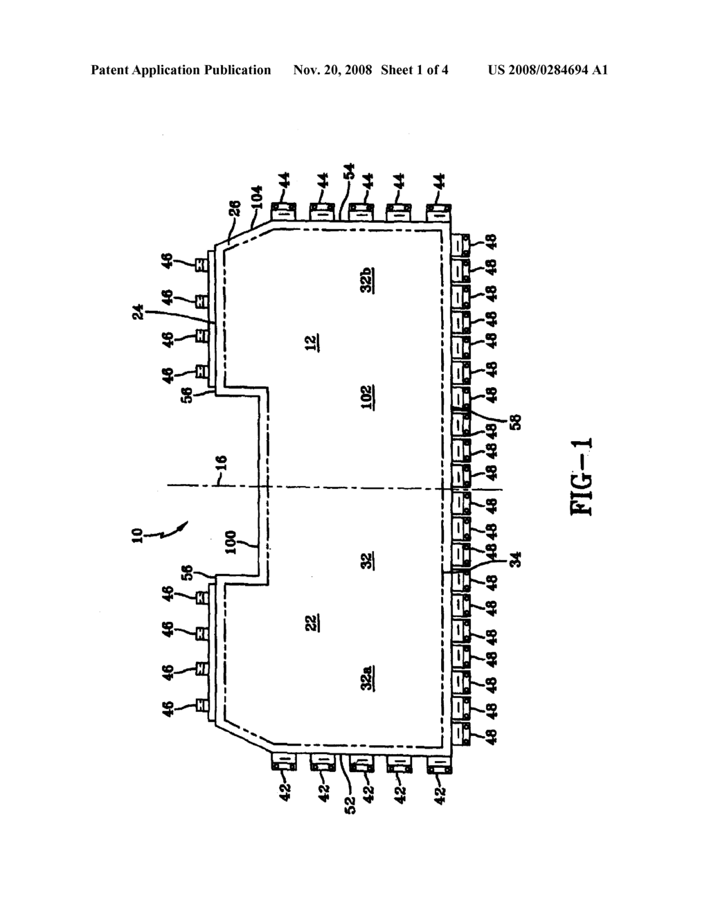 Wide flat panel LCD with unitary visual display - diagram, schematic, and image 02