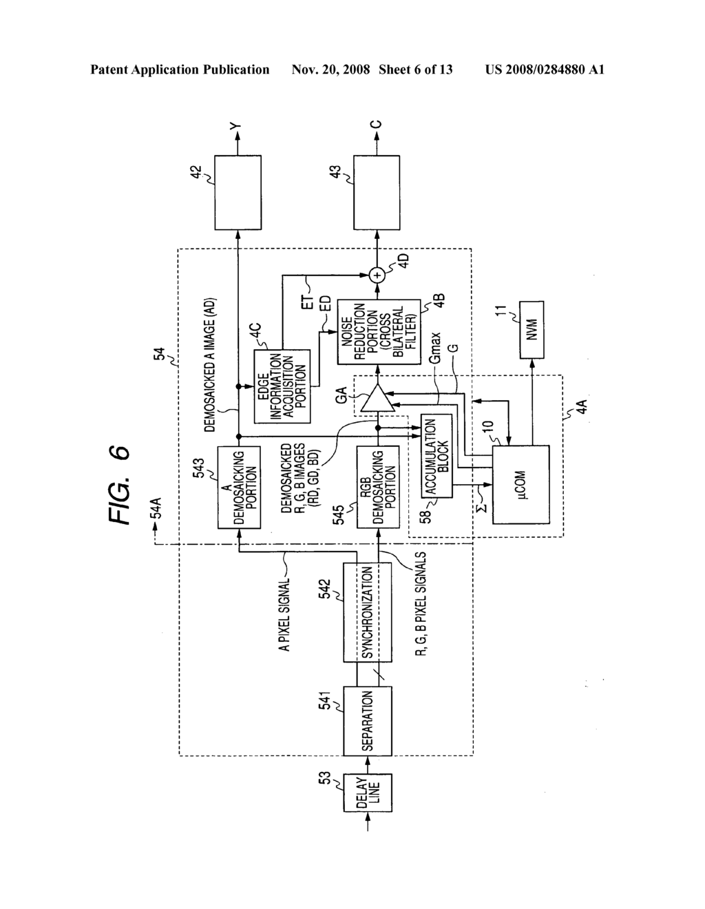 Video input processor, imaging signal-processing circuit, and method of reducing noises in imaging signals - diagram, schematic, and image 07