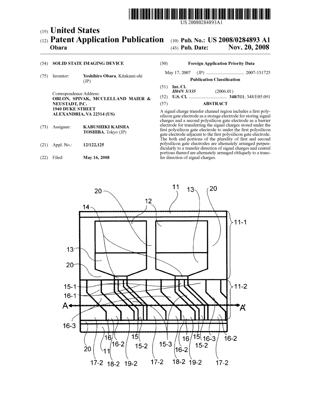 SOLID STATE IMAGING DEVICE - diagram, schematic, and image 01