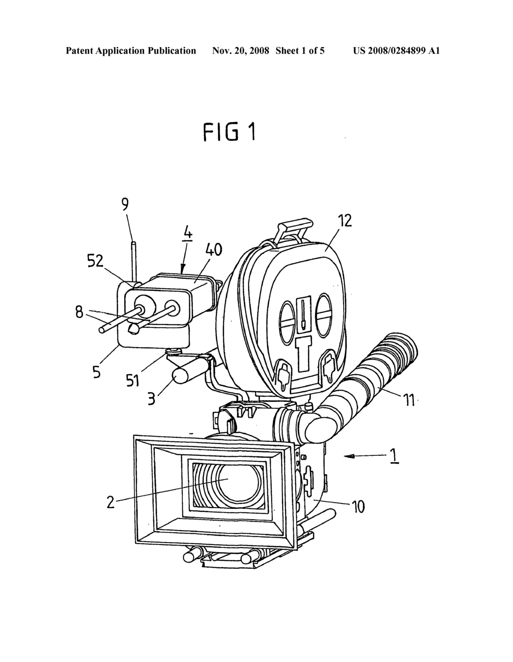 Method for Focusing the Shooting Lens of a Motion Picture or Video Camera - diagram, schematic, and image 02