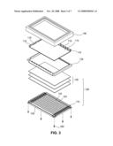 Lamp electrode printed circuit board and backlight unit including the same diagram and image