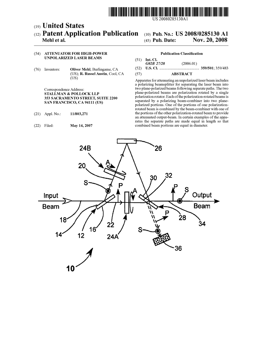 Attenuator for high-power unpolarized laser beams - diagram, schematic, and image 01