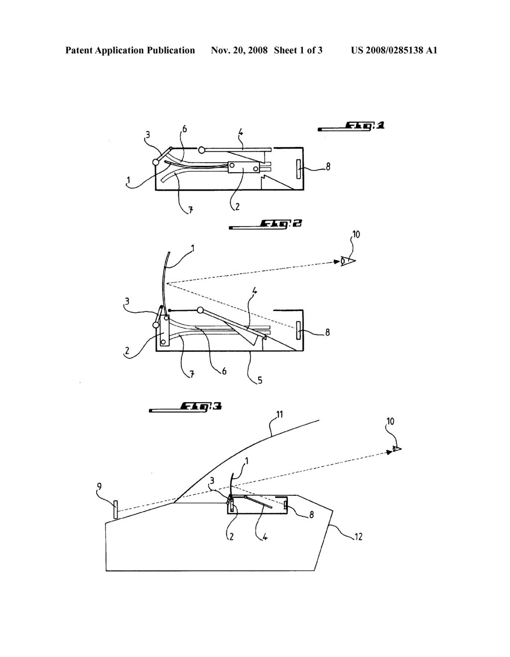 Retractable Display Device for a Motor Vehicle and a Vehicle Provided Therewith - diagram, schematic, and image 02