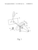 Reflective image display system diagram and image