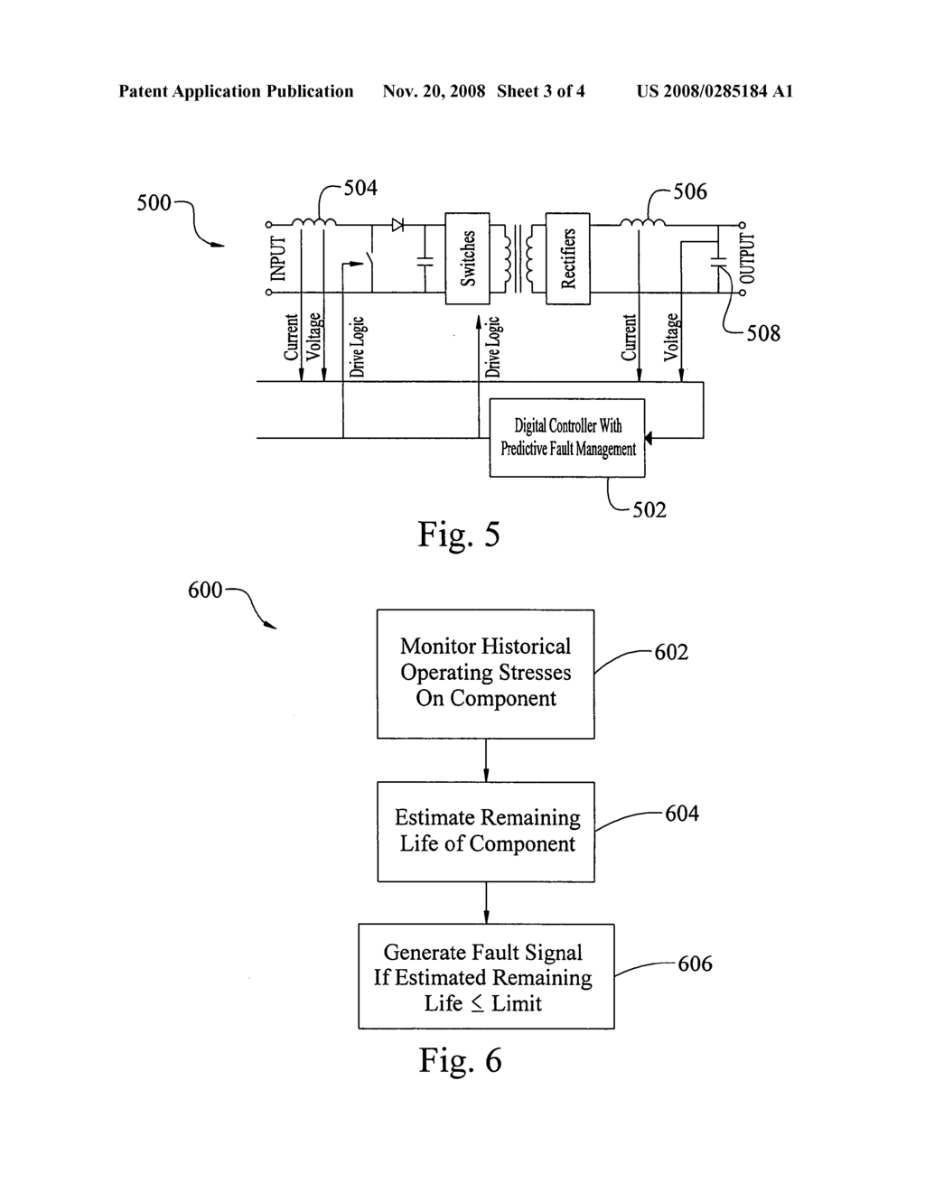 Power converters with operating efficiency monitoring for fault detection - diagram, schematic, and image 04