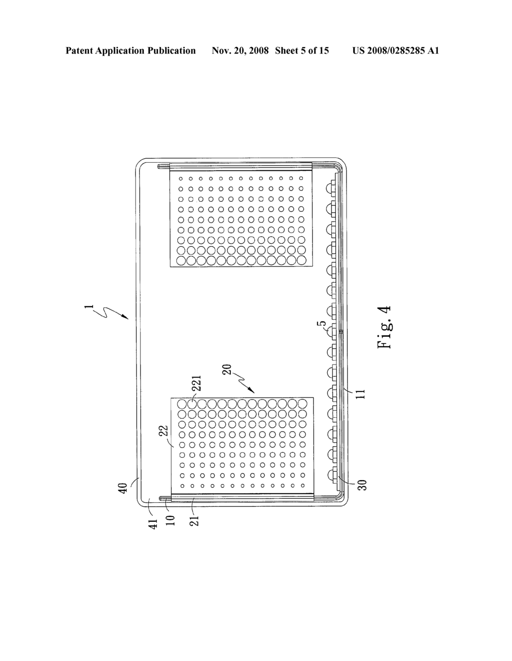 Light-Emitting Diode heat-dissipating module - diagram, schematic, and image 06