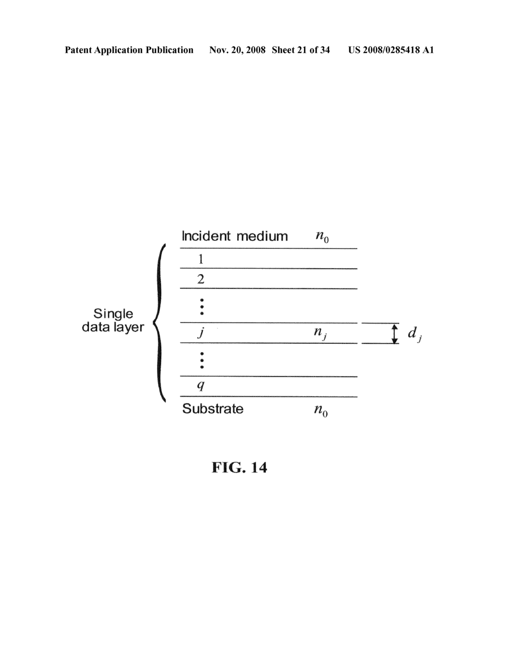 Optimized media structure for bit-wise multi-layer optical data - diagram, schematic, and image 22