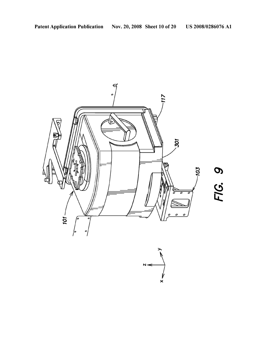 METHODS AND APPARATUS FOR REPOSITIONING SUPPORT FOR A SUBSTRATE CARRIER - diagram, schematic, and image 11