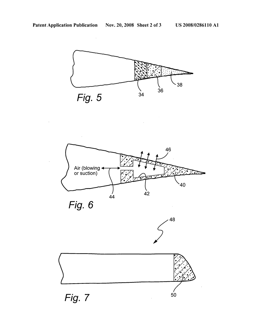 Wind-turbine blade and method for reducing noise in wind turbine - diagram, schematic, and image 03