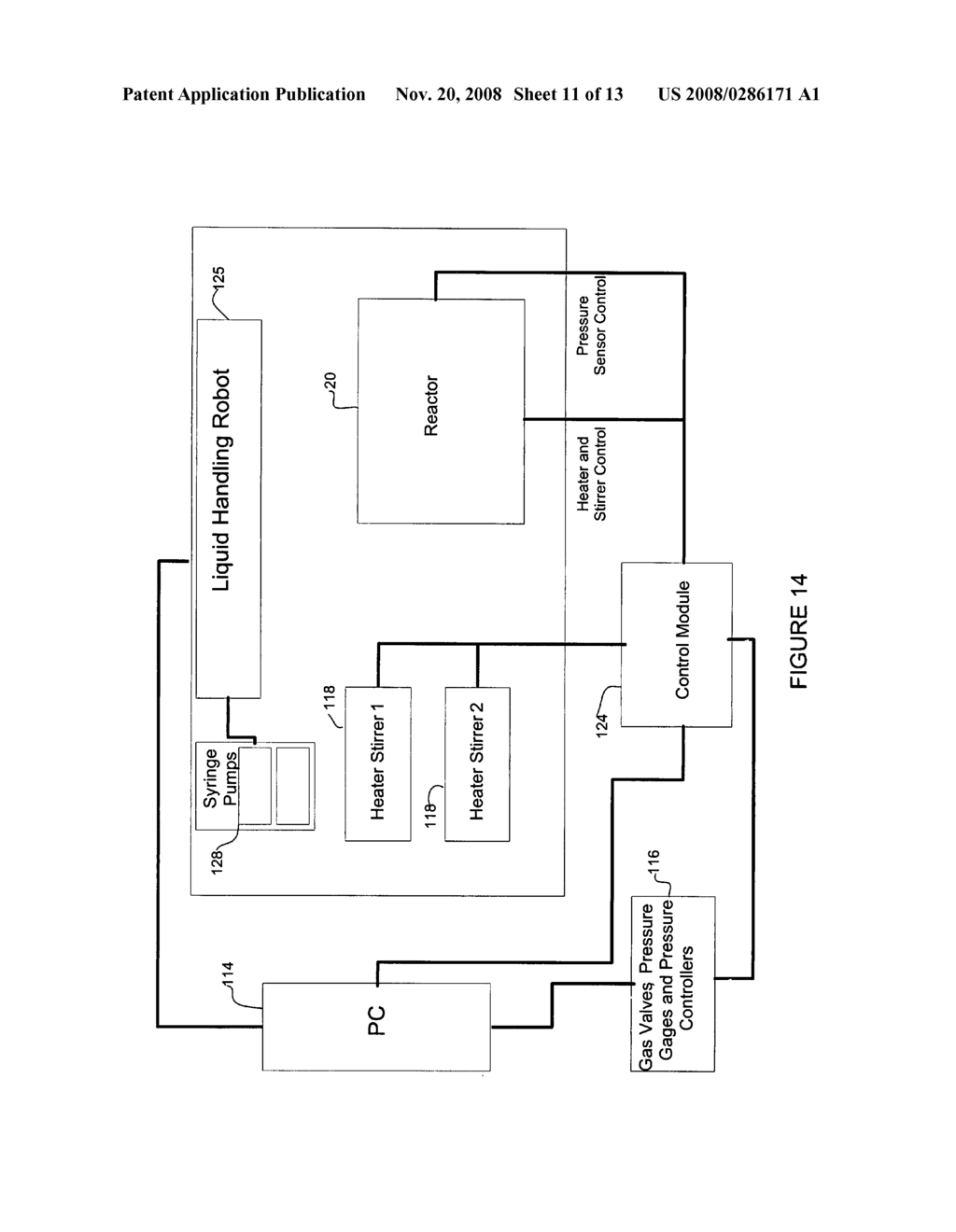 Parallel batch reactor with pressure monitoring - diagram, schematic, and image 12