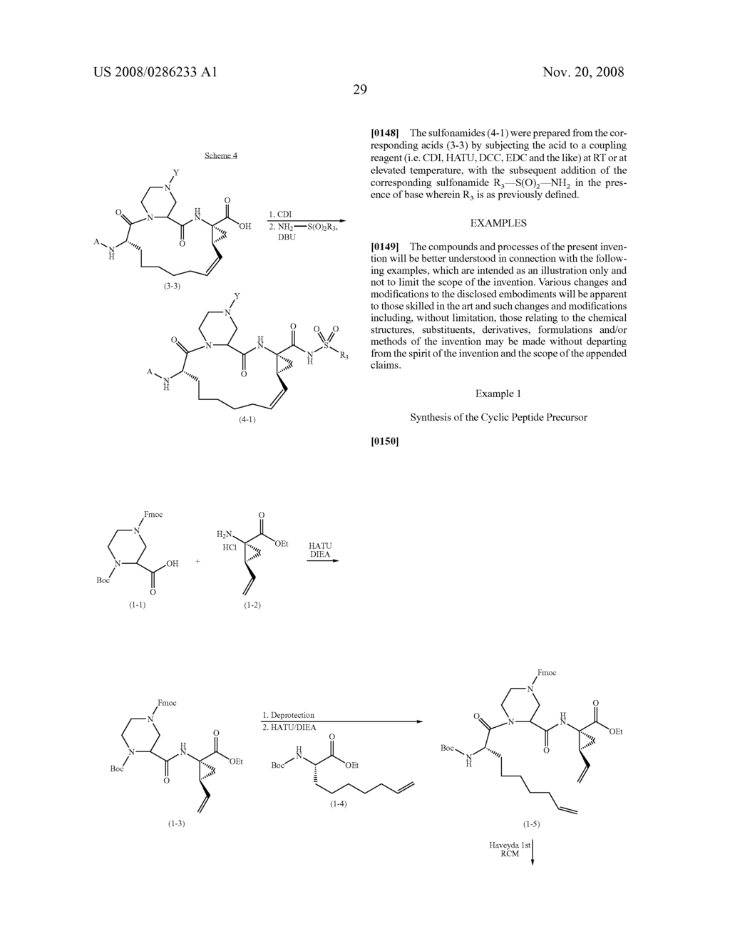 PIPERIZINYL MACROCYCLIC HEPATITIS C SERINE PROTEASE INHIBITORS - diagram, schematic, and image 30