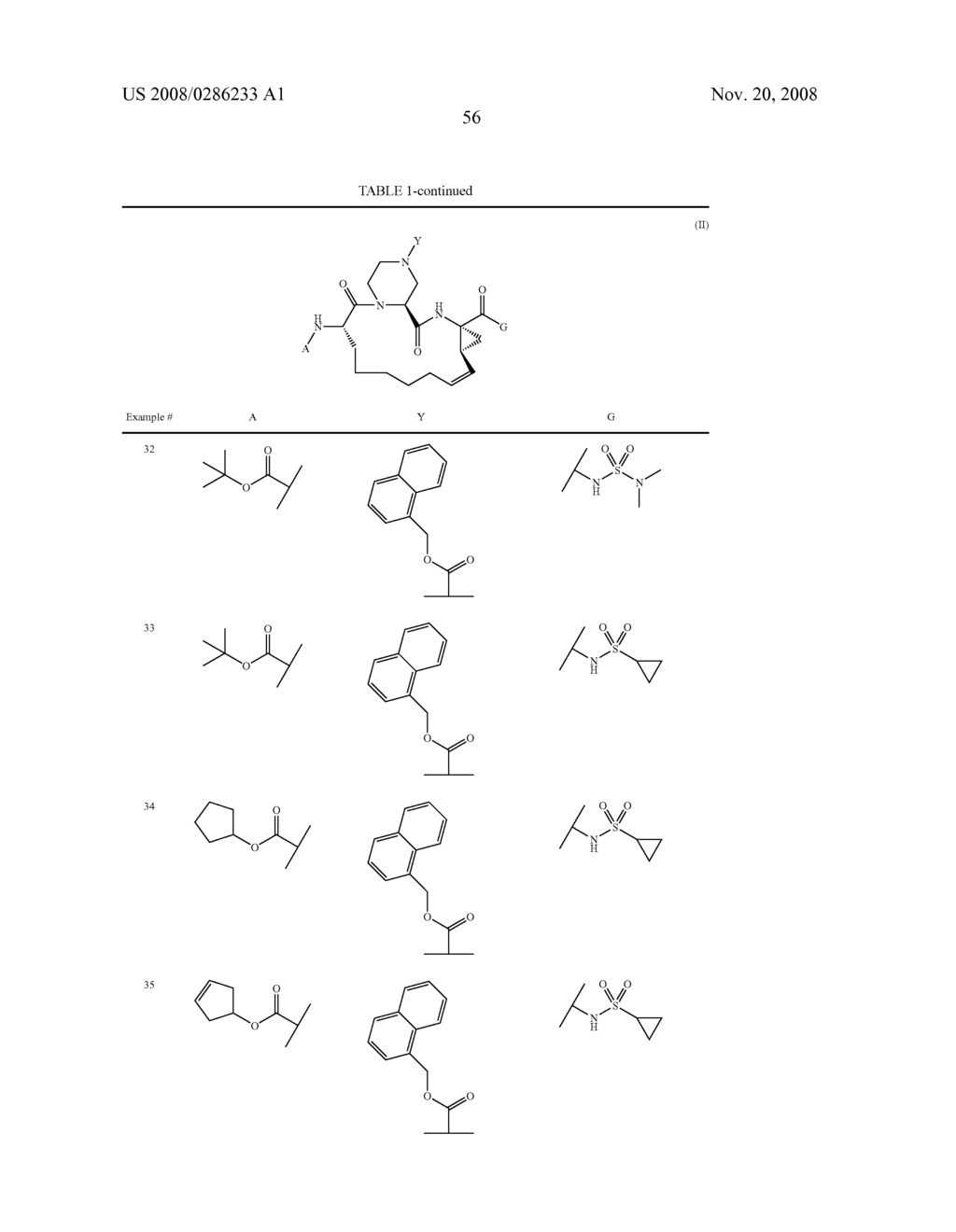 PIPERIZINYL MACROCYCLIC HEPATITIS C SERINE PROTEASE INHIBITORS - diagram, schematic, and image 57