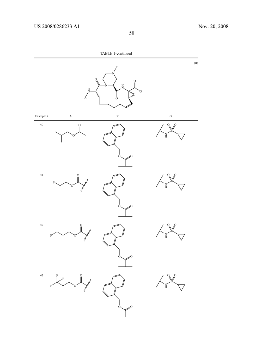 PIPERIZINYL MACROCYCLIC HEPATITIS C SERINE PROTEASE INHIBITORS - diagram, schematic, and image 59