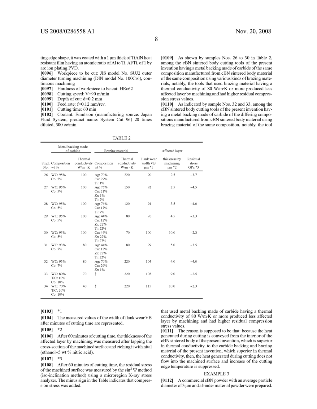 Cbn Sintered Body for High Surface Integrity Machining, Cbn Sintered Body Cutting Tool, and Cutting Method Using the Same - diagram, schematic, and image 12