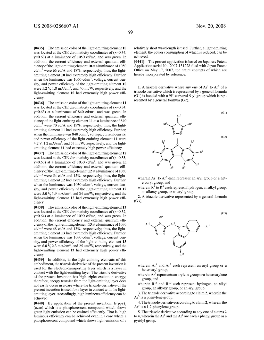 Triazole derivative, and light-emitting device, and electronic device with the use of triazole derivative - diagram, schematic, and image 117