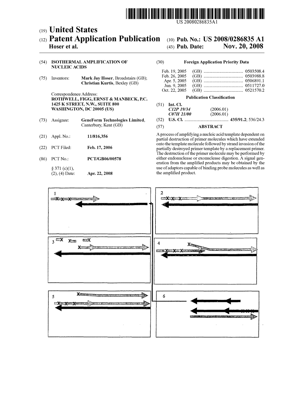 Isothermal Amplification of Nucleic Acids - diagram, schematic, and image 01