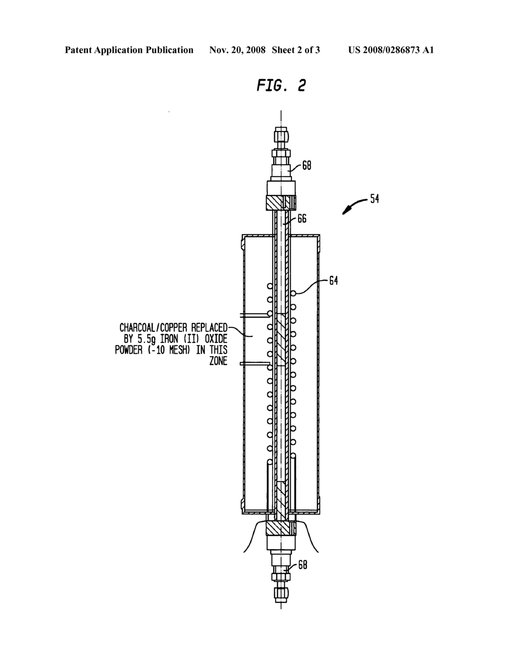 Method and device for reducing positron emitting isotope labeled carbon dioxide to positron emitter isotope labeled carbon monoxide via metal oxide - diagram, schematic, and image 03